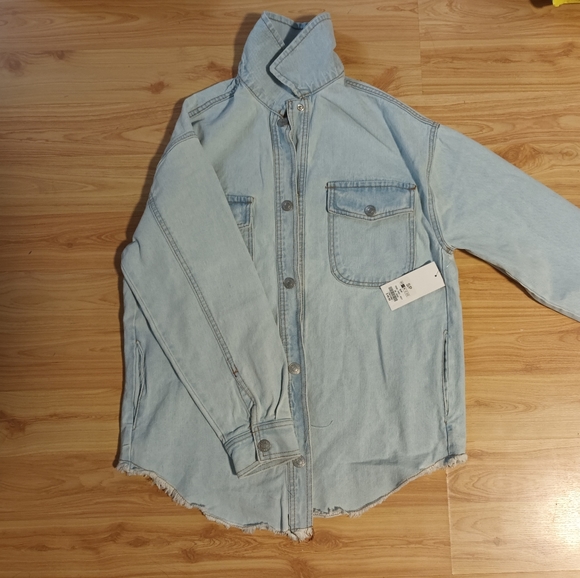 New Denim Shacket - Picture 1 of 7